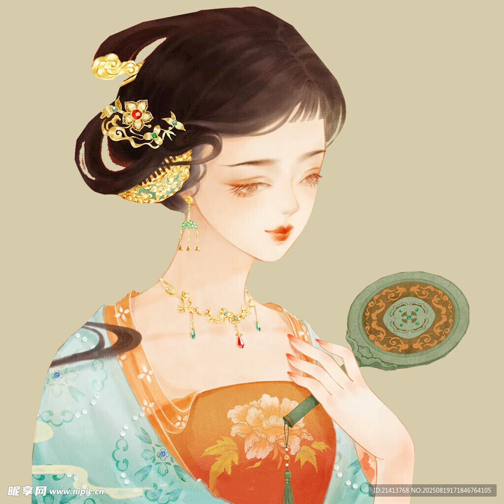 古典美人 华服簪花赏物