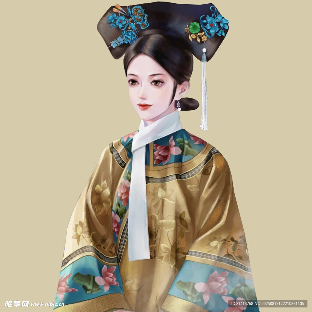 清朝宫廷服饰女子形象