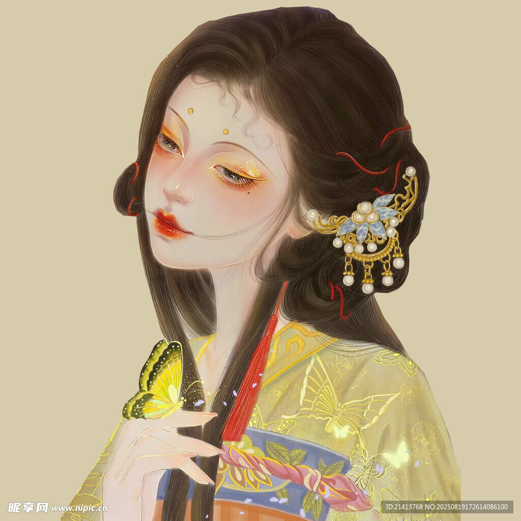 古风佳人 华服金饰展古韵