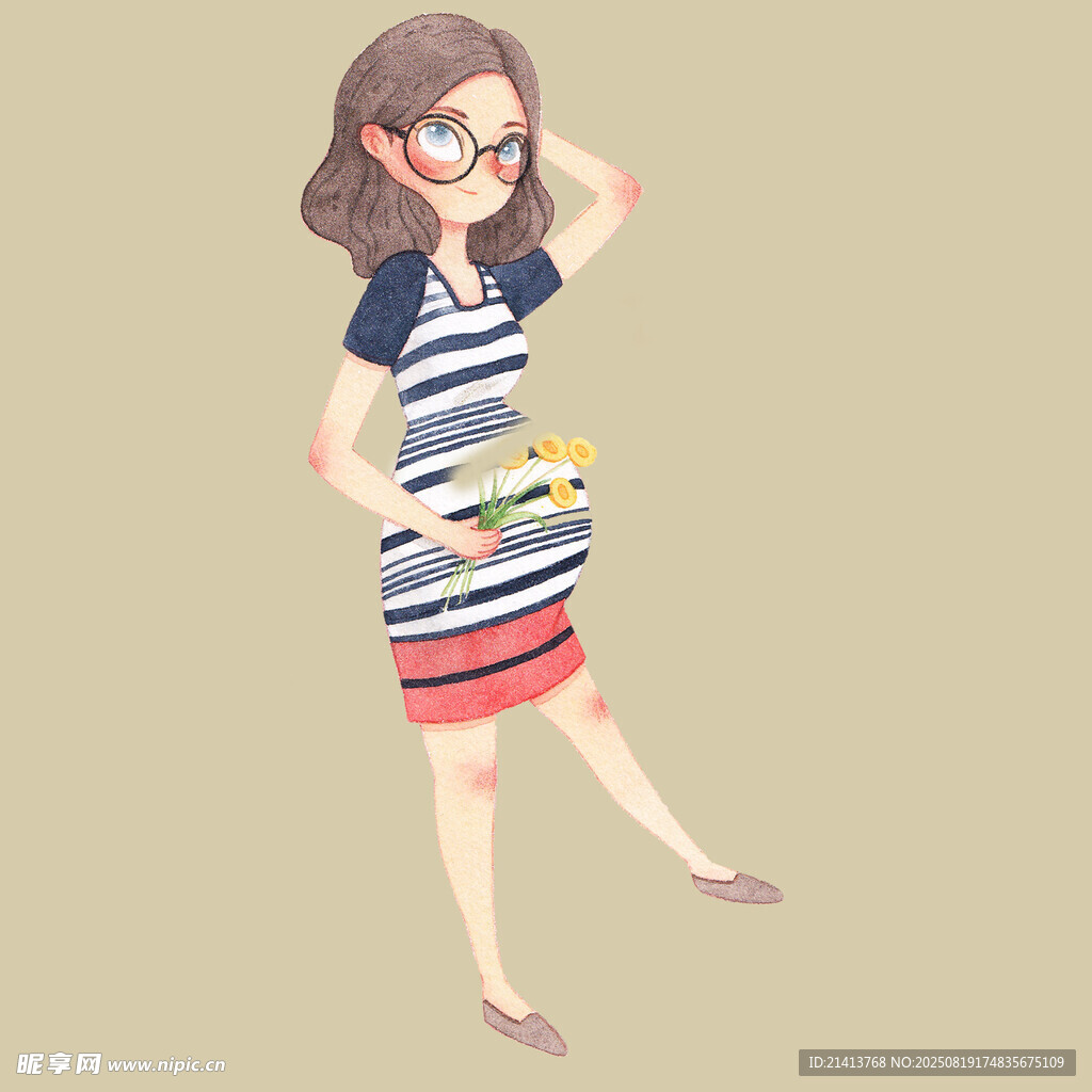 抱书的时尚女孩