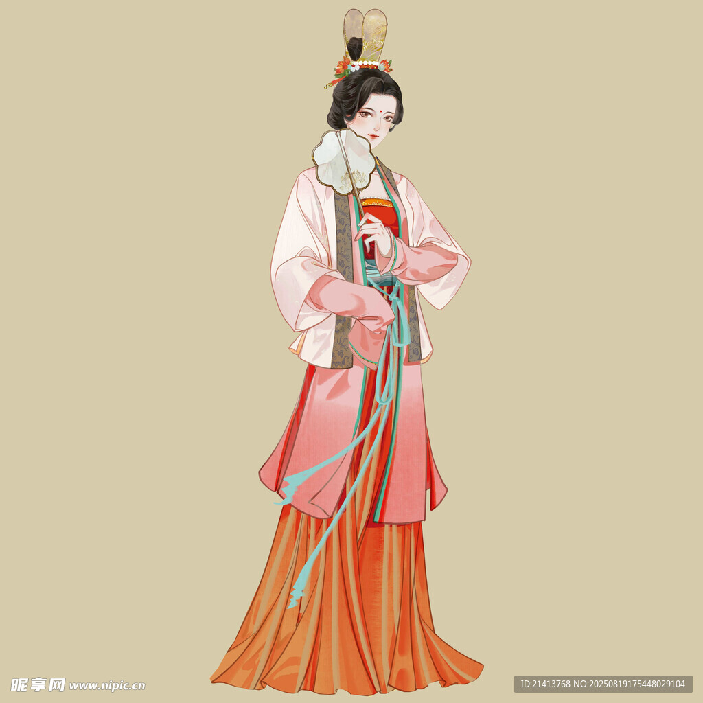 古风汉服女子优雅造型
