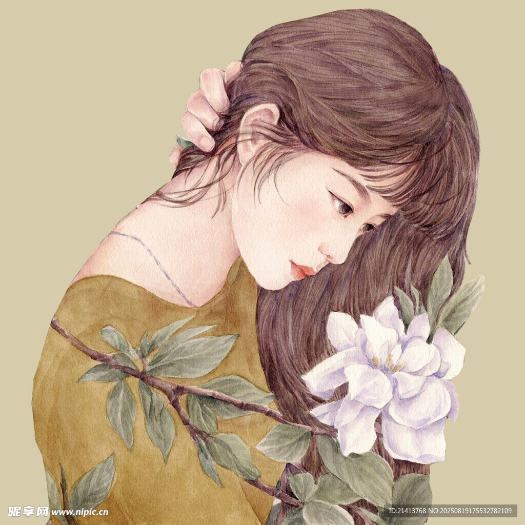 持花少女