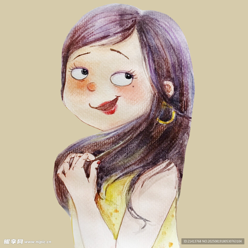 俏皮女孩的可爱瞬间