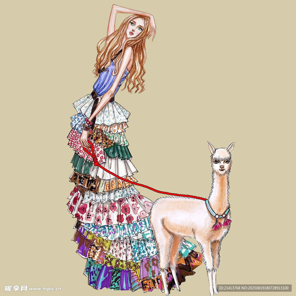 梦幻女郎与羊驼的奇妙组合
