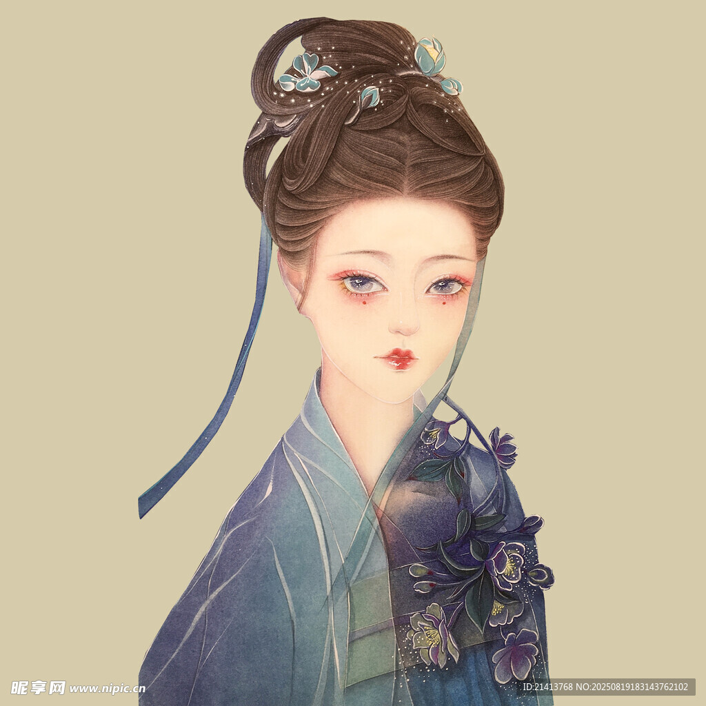 古风典雅汉服女子形象