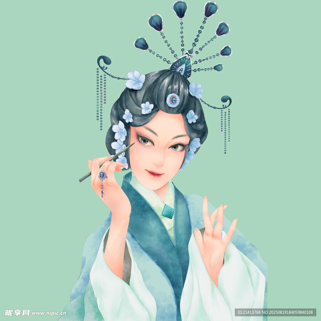 戏曲佳人 优雅扮相展风情