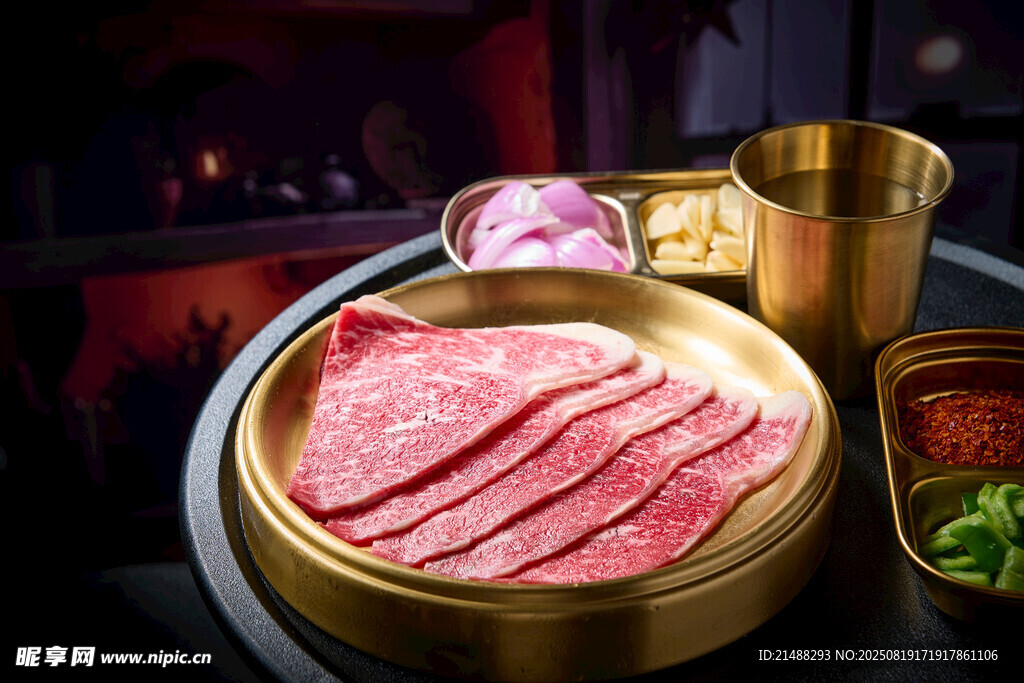 烤肉食材和牛