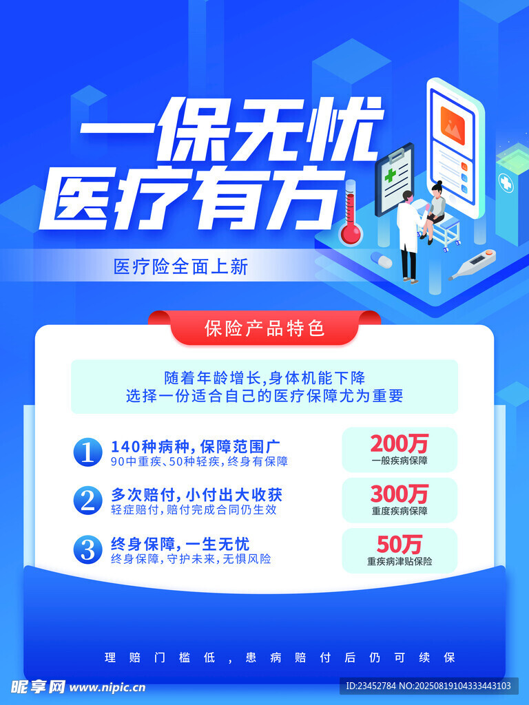 医疗无忧服务宣传页