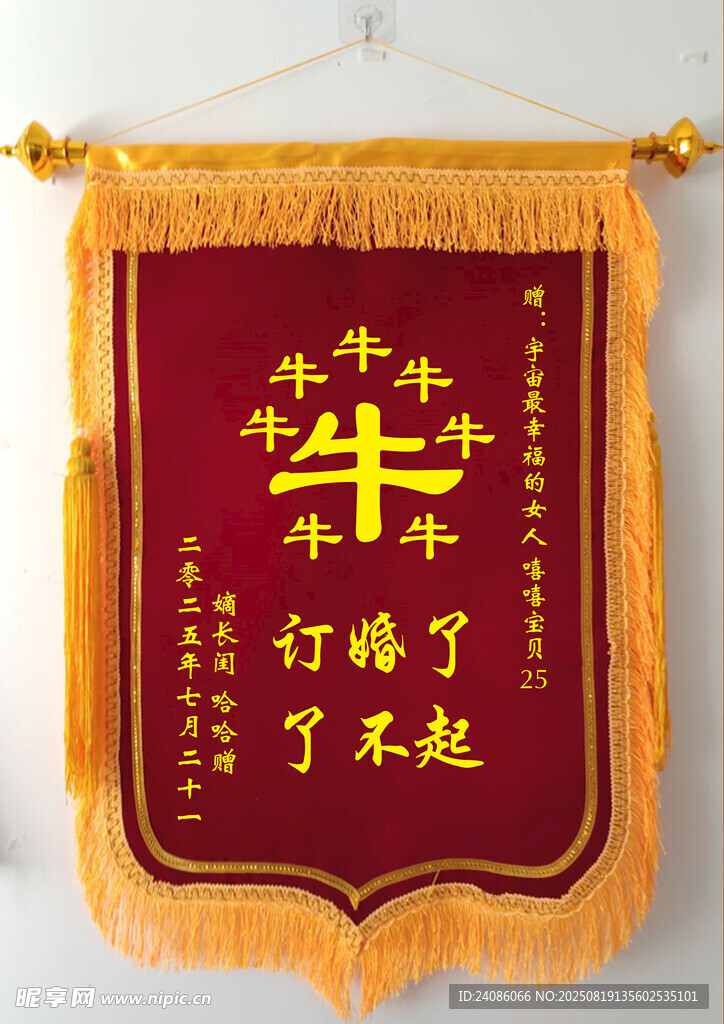 高端锦旗展示