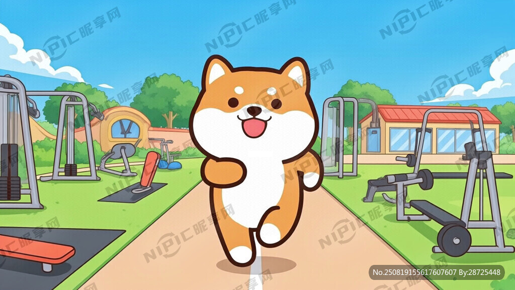 动漫风格 柴犬元素