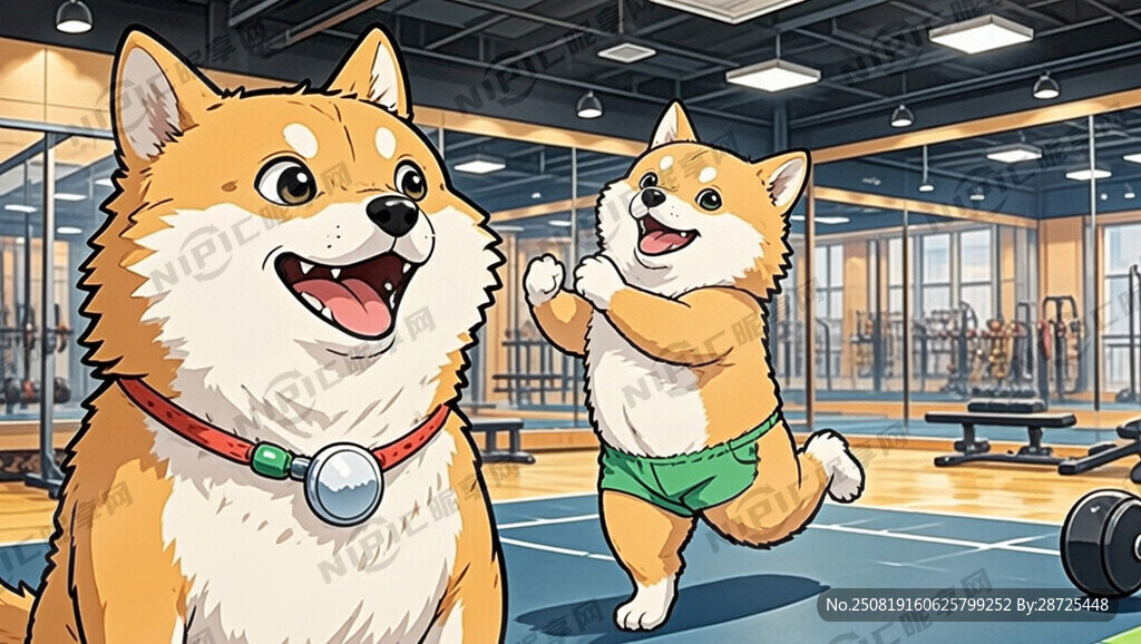 动漫风格 柴犬元素