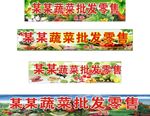 蔬菜花卉批发零售招牌