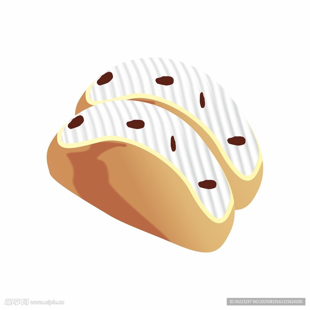 美味夹心面包插画