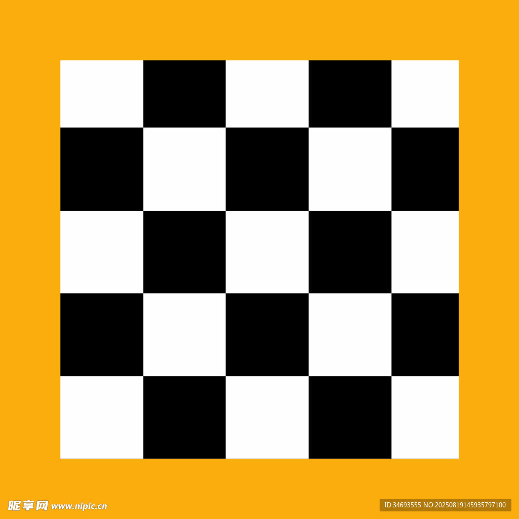 黑白方格棋盘图案