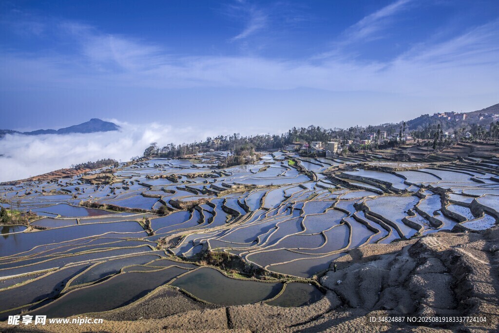 壮观梯田美景
