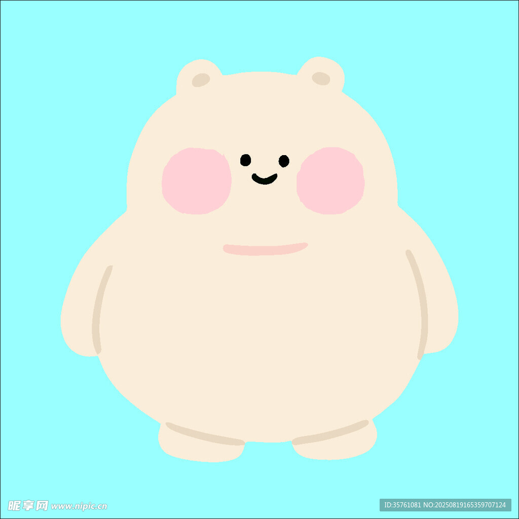 小熊创意抽象儿童手绘插画
