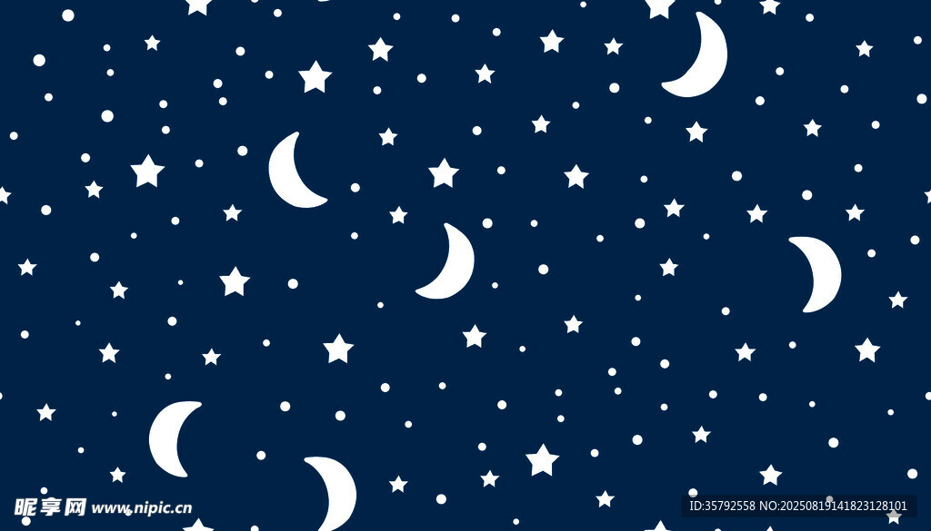 星空月亮繁星