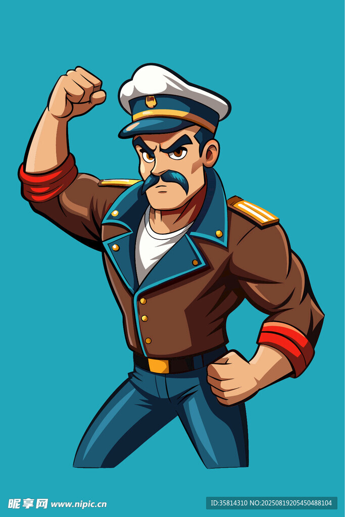 帅气警长形象