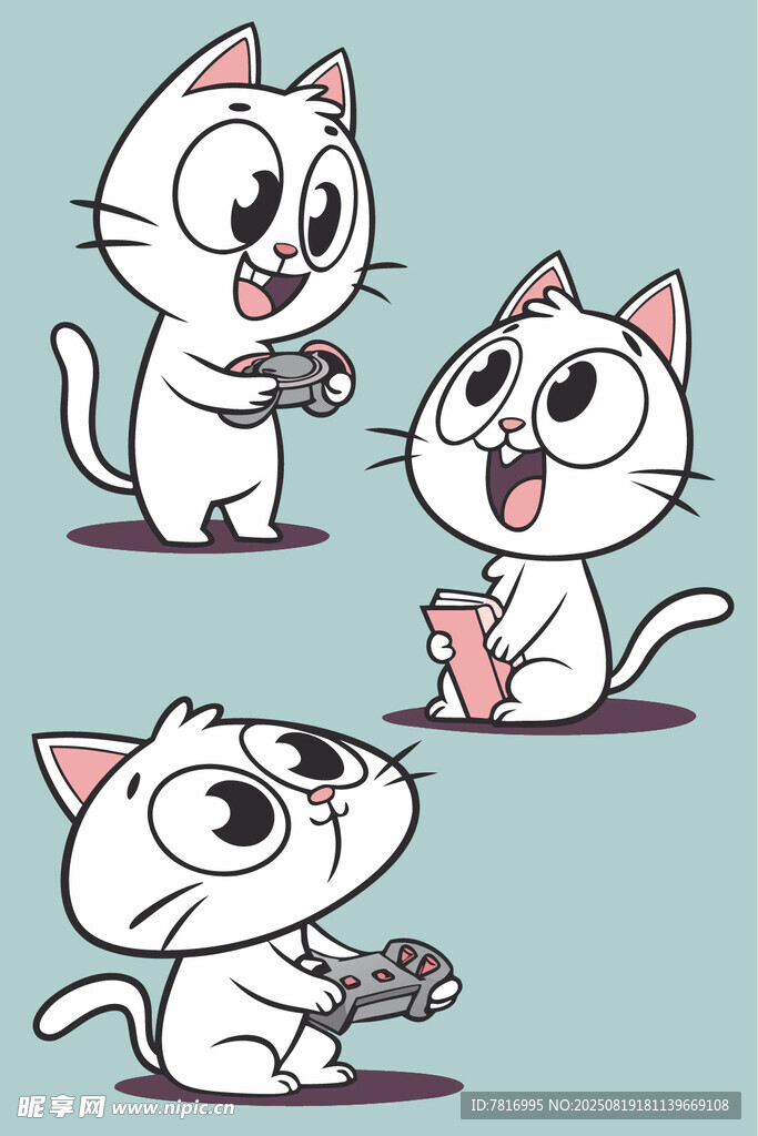 可爱猫咪的趣味小动作