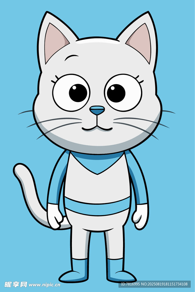 卡通猫咪拟人形象