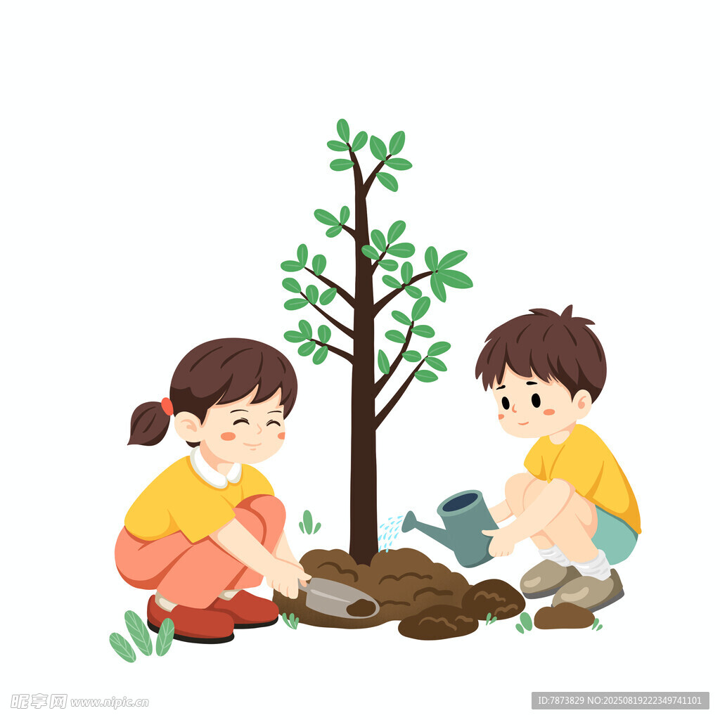 植树节元素