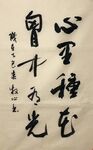 心里种花 杨克东书法作品