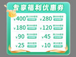 绿色福利优惠券价格展示