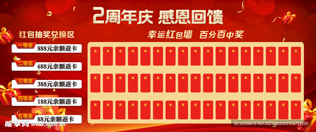 2周年庆感恩回馈榜单