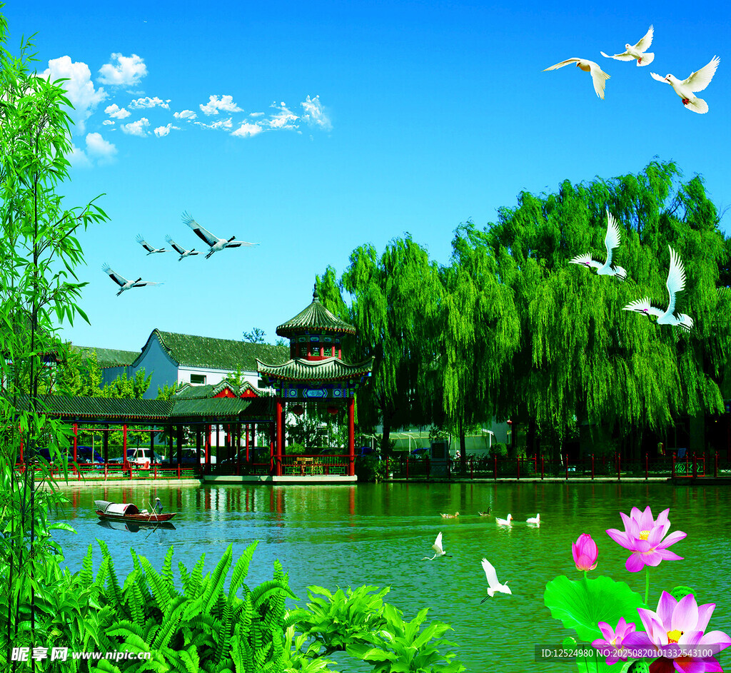 装饰中堂山水画