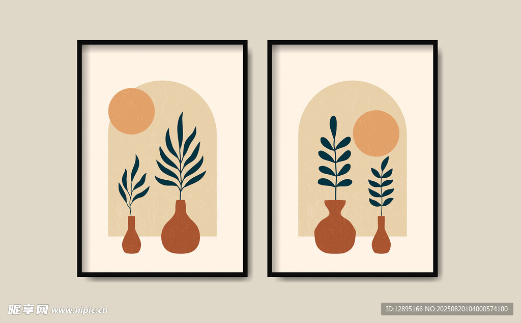 简约植物挂画装饰画