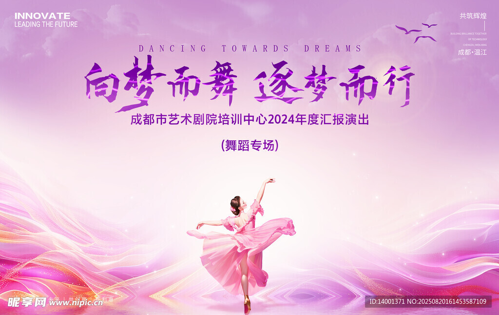 向梦而舞的优雅芭蕾舞者