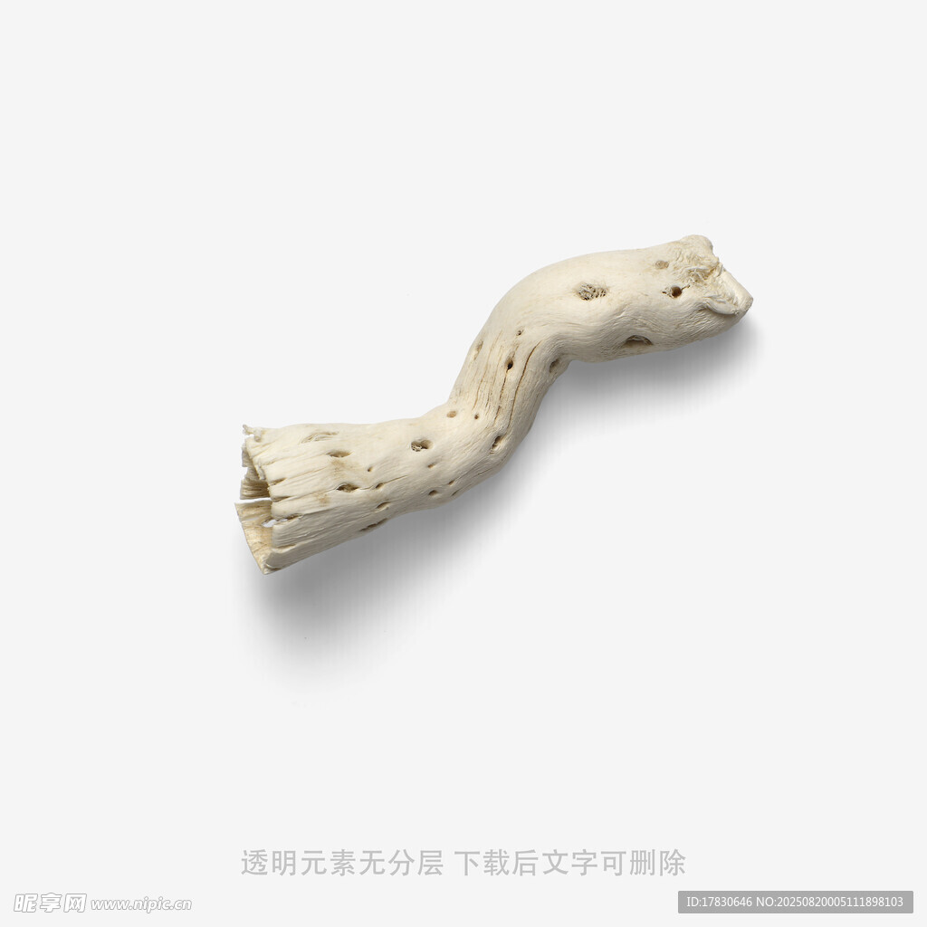 弯曲的浅色木质工艺品