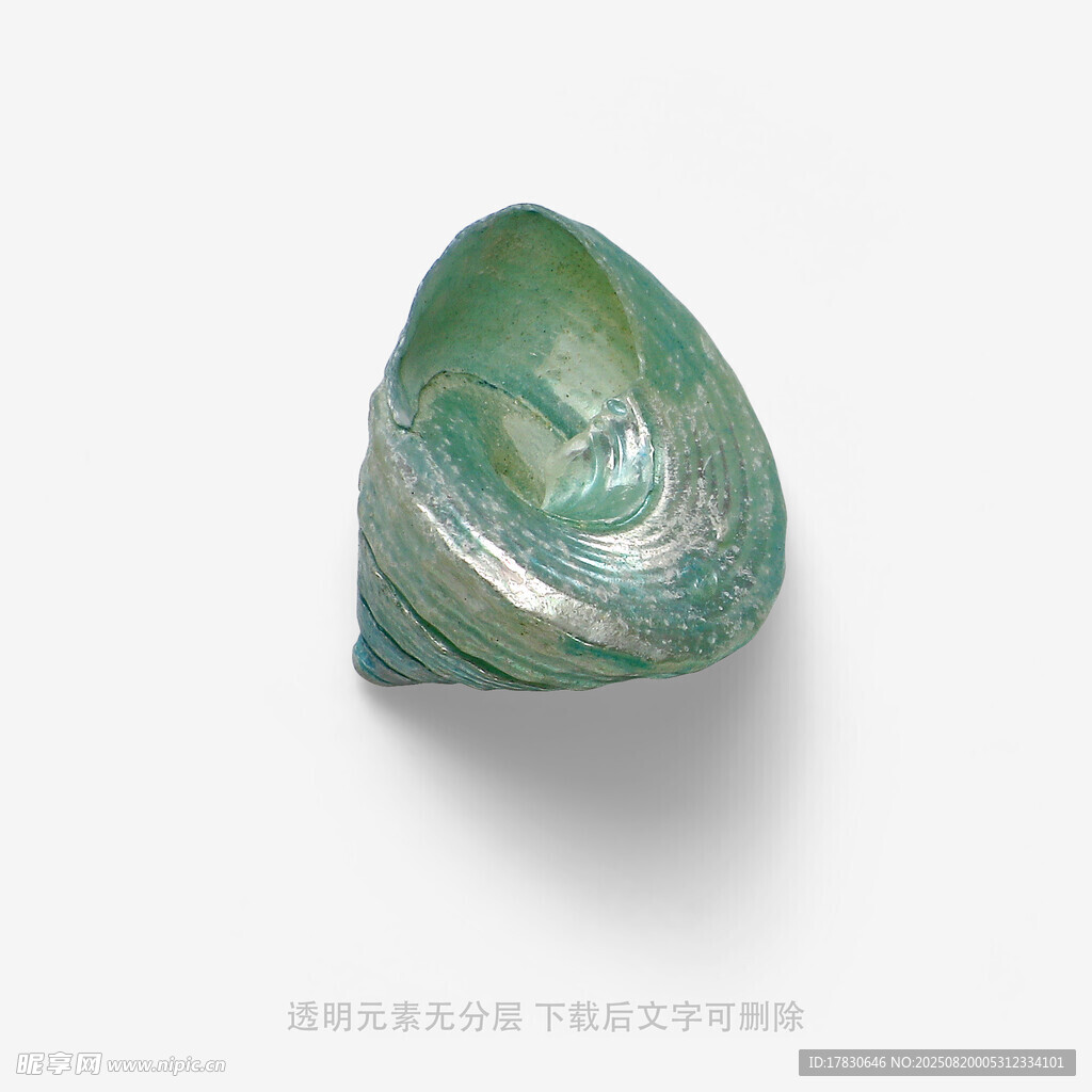 绿色漩涡状精美宝石