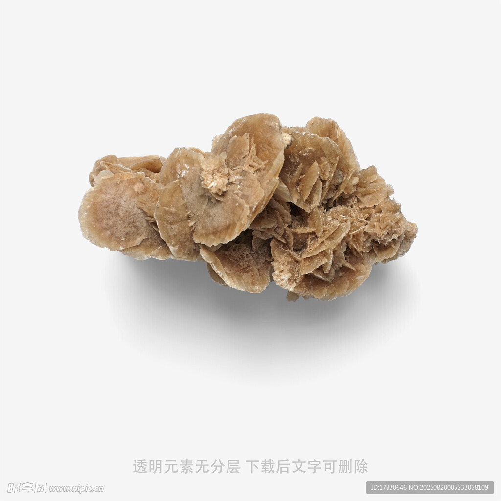 棕色多孔状矿物晶体