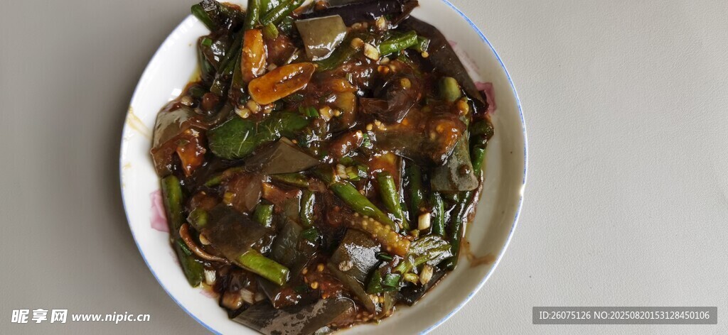 美味茄子炒豇豆