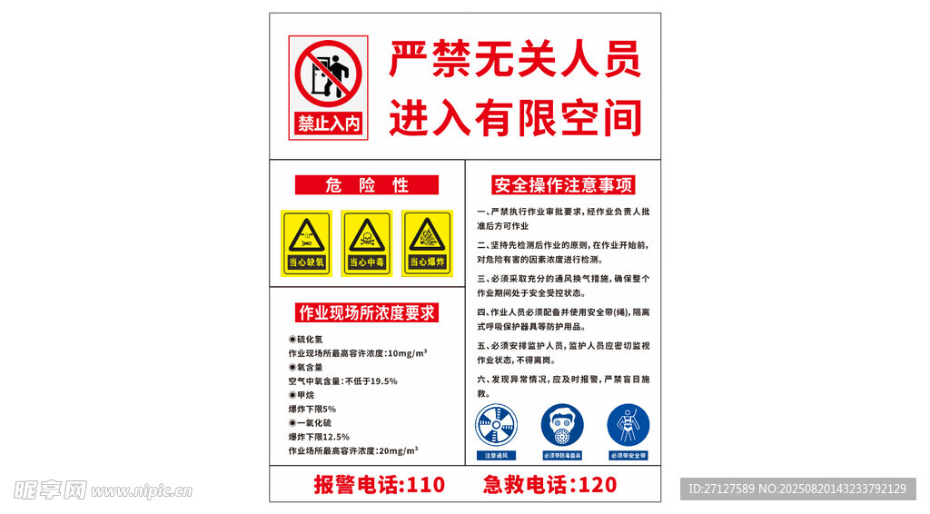 严禁无关人员进入警示牌