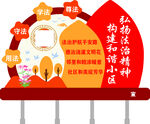 和谐小区法治宣传展示牌