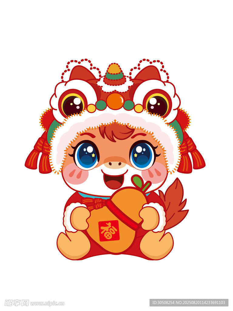 萌态舞狮小马贺新春