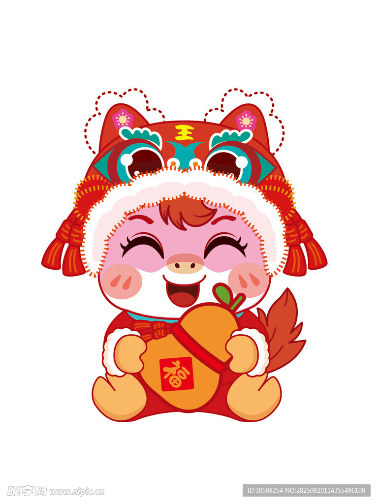 可爱马娃贺岁