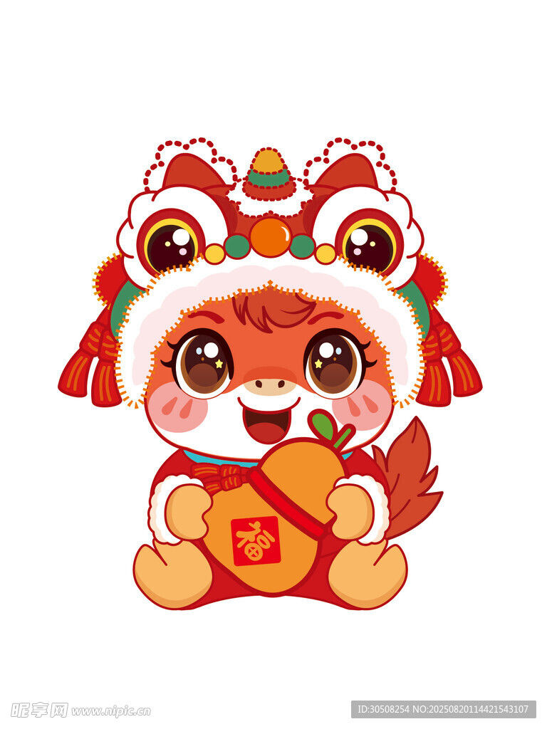 小马萌态舞狮福娃贺新春