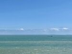 碧海蓝天的辽阔海景