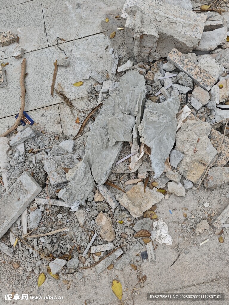 建筑废墟场景