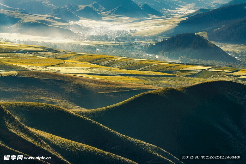 壮丽山川风景图