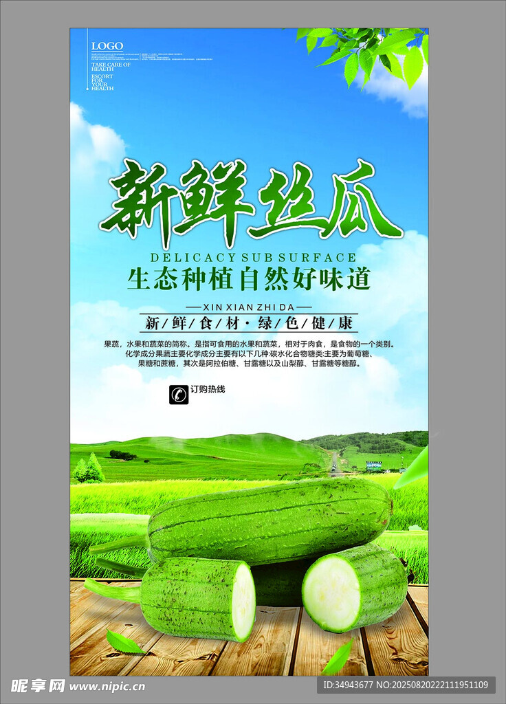 新鲜丝瓜  开启健康生活