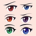 动漫眼睛插画