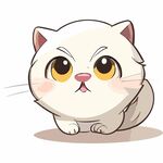 可爱小白猫