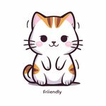 可爱坐姿小猫咪