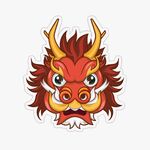 卡通龙形象贴纸