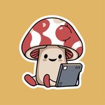 蘑菇卡通形象用平板电脑