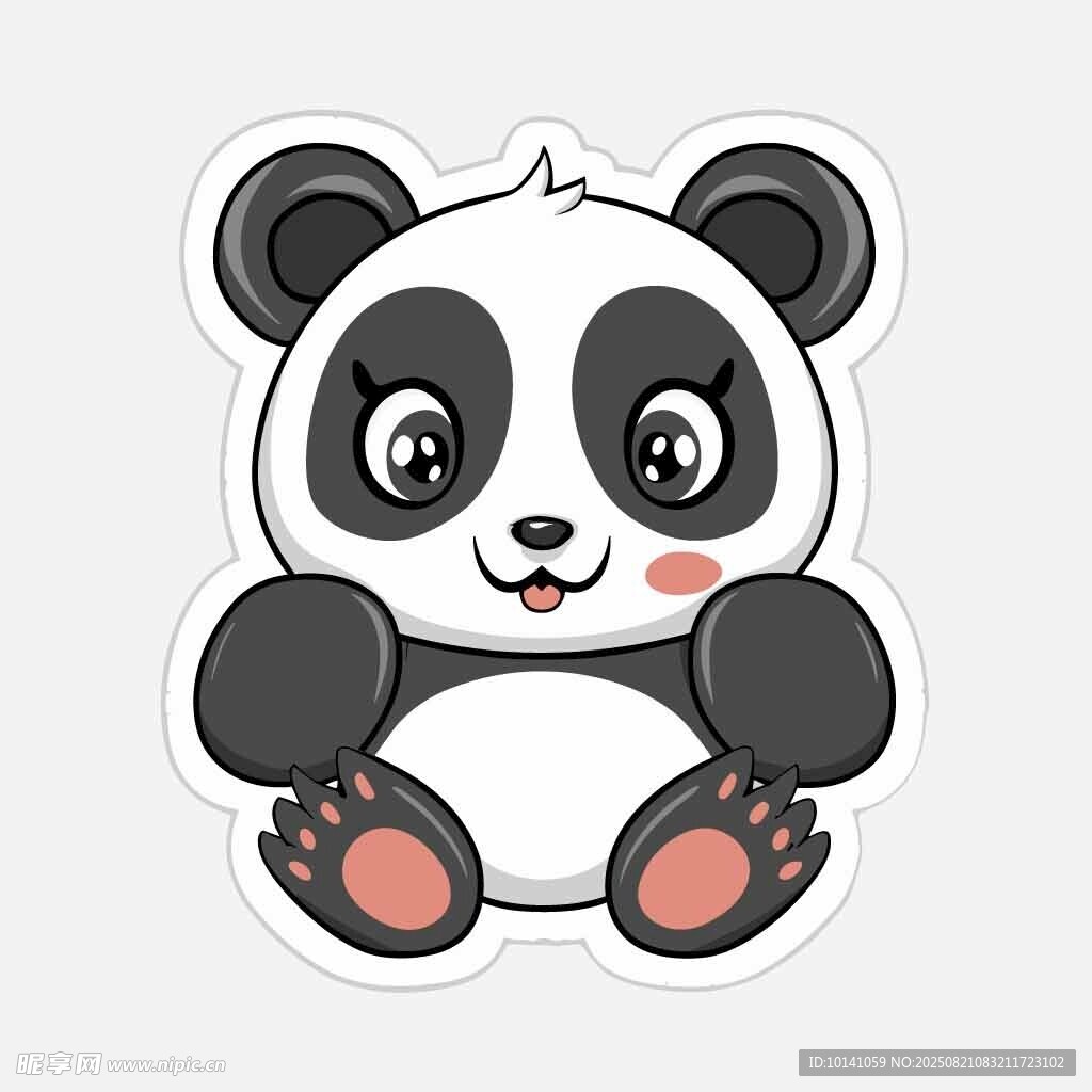 可爱卡通熊猫形象